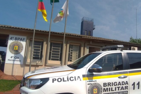 Homem é preso pela Brigada Militar de Horizontina durante Operação Proscriptus